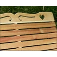 thumbnail image 3 of 4' Red Cedar American Sweetheart Garden Bench, 3 of 3