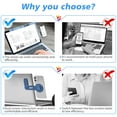 thumbnail image 4 of Magnetic Phone Holder for Laptop, Adjustable Phone Monitor Side Mount for iPhone 12 Pro Max/ 12 Pro/ 12/ 12 Mini, Slim Portable Foldable Computer Expansion Bracket, Blue, 4 of 7