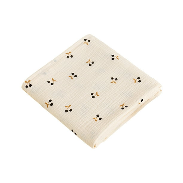 Yhmxh Decoración del baño Toalla de baño de gasa de doble capa para recién nacidos, ideal para absorber el agua en verano. Toalla de baño fina. Gabinete de almacenamiento de baño Accesorios de baño