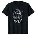 thumbnail image 1 of AALJY Cute Soccer Mom & Dad Gift Parents My Heart is On That Field T-Shirt, 1 of 5