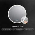 thumbnail image 5 of Blossom Regulus 32" LED Medicine Cabinet| Left Hinge | Bathroom Lighted Round Mirror Storage| Defog, 5 of 7