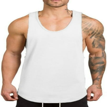 

SHZNSJWDKJ Sleek and Stylish Men‘s Sleeveless Muscle Tank Tops for Intense Bodybuilding Gym Workouts - Enhance Your Strong and Confident Look at the Gym or on the Street.