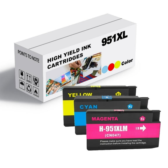 Replacement Standard Capacity 951XL for Hp Ink Cartridge Compatible for Hp 251dw 276dw 8100 8600 8610 8620 8630 8640 8650 8660 8615 8625 Printers C M Y