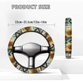 thumbnail image 5 of Jeiento Sunflower Golf Cart Steering Wheel Cover Breathable Golf Cart Steering Wheel Covers Anti-Heat 14 Inch Steering Wheel Cover Native Southwest Aztec Golf Cart Accessories, 5 of 7