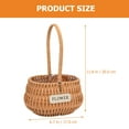 thumbnail image 5 of PTOOTP Rustic Chocolate Woven Basket for Wedding and Home Use with Handle, 5 of 7