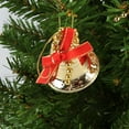 thumbnail image 4 of LanSuare 6Pcs Christmas Mini Bell Ornament, Open Wind Bell with Red Blue Bow Pendant, Suitable for Courtyard, Lawn, Patio, Window, Outdoor Hanging Decoration, 4 of 6