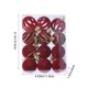 thumbnail image 3 of HWRETIE Plastic Christmas Tree Balls,Christmas Decorations 12 Piece Flocked Christmas Balls Christmas Decoration Setmultiple Styles of Christmas Tree Decorations, 3 of 6