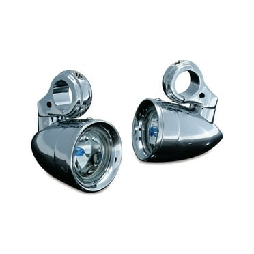 Kuryakyn 5019 Motorcycle Lighting Accessory: Engine Guard Mounted Driving Lights, Universal Fit for 1-1/4" Engine Guards/Tubing, Chrome, 1 Pair