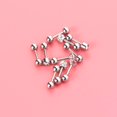 thumbnail image 3 of 5Pairs 5 Styles Round Ball Stud Stainless Steel Barbell Earring Set Cartilage Helix Earring Piercings Tragus Cartilage Ear Rings Set (Silver), 3 of 9