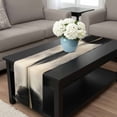 thumbnail image 4 of Black Beige Lake Table Runner 48 Inches Long, Abstract Aesthetics Mysterious Kitchen Coffee Dining Table Decoration for Home Party Birthday Wedding Home Decor 13x48 Inches, 4 of 8