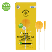 Beekeeper's Naturals Kids Propolis Immune Support Lollipops, Green Apple, 10ct