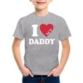 thumbnail image 4 of NAFUU Toddler Boy T-Shirts I Love Daddy Prints Short Sleeve O-Neck Tops Father's Day Casual Summer Tees Funny Shirt Sizes 8-9 Years, 4 of 4