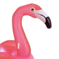 thumbnail image 3 of Summer Waves Frosted Pink Inflatable Flamingo Swimming Pool Float with LED Light, 3 of 5