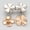 Gold + Silver, variant on Flower Jean Button Sets 2 PCS Adjustable Waist Tightener Buckle, No Sew No Tools Detachable Decorative Pins for Loose Jeans Pants Skirts Sleeves Women's Clothing