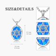 thumbnail image 5 of Star Of David Necklace 925 Sterling Silver Jewish Star Necklace Magen David Pendant Yhvh Yhwh Jehovah Yahweh Hebrew Necklace Jewish Jewelry Gifts for Men Women, 5 of 6