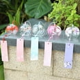 thumbnail image 6 of Forzero Japanese style hand-painted sakura glass wind chimes, home garden and office ornaments wind chimes, blessings, gifts, good wishes, 6 of 7