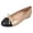 Gold, variant on Women's Ballet Flat Shoes Cap Toe Bowtie Dressy Casual Slip on Work Shoes Comfortable Non Slip Dance Shoes Beige Size 7