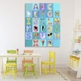 thumbnail image 3 of Stupell Industries Contemporary Animal Alphabet in Blue Canvas Art, 36 x 48, by Carla Daly, 3 of 8