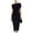Black, variant on CHUMUD Summer Dresses for Women Off-Shoulder Ruched Bodycon Midi Dress, Elegant Formal Cocktail Wedding Guest Dress