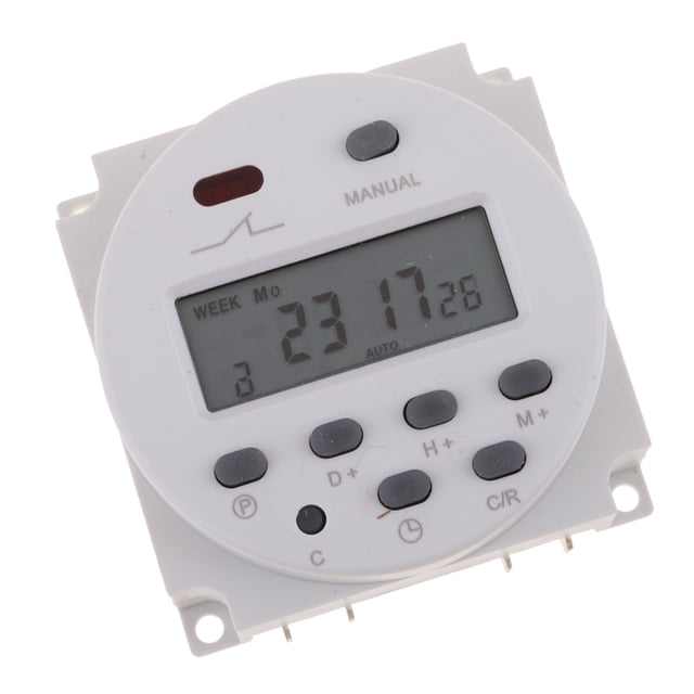 Control Digital de Tiempo de Potencia Lcd Temporizador Programable Interruptor 12 V Herramientas Sunnimix Temporizador programable LCD