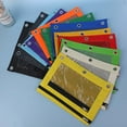 thumbnail image 5 of Three-Hole Single and Double Zipper Pencil Case Black, 5 of 5