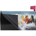 thumbnail image 4 of 3D Horses Painting Art Magnetic Mailbox Cover Oversized for Garden Yard Outdoor Decorations-25.5" x20.8, 4 of 5