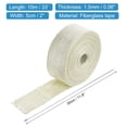 thumbnail image 2 of Fiberglass Exhaust Wrap Tape,2" x 33' Beige Header Heat Wrap with 4 Stainless Ties for Hot Rods Motorcycle, 2 of 6