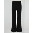 thumbnail image 2 of Yartina Kids Boys Classic Stretchy Long Jazz Pants Boot Cut Pants Dancewear Trousers Black 10, 2 of 7