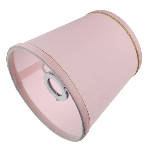 Worgeous 1Pack Pink Cloth Drum Lamp Shade for Home Decor 14.00In Tall