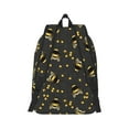 thumbnail image 2 of Honeii Bumblebee Print Canvas College Laptop Backpack, Durable Rucksack Travel Notebook Bag School Backpack Book Bag for Men Women-Medium, 2 of 7