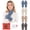 Multicolor-2, variant on 4 Pairs Women's Winter Gloves Warm Hollow Knit Thermal Stretchy Knitted Mittens for Cold Weather