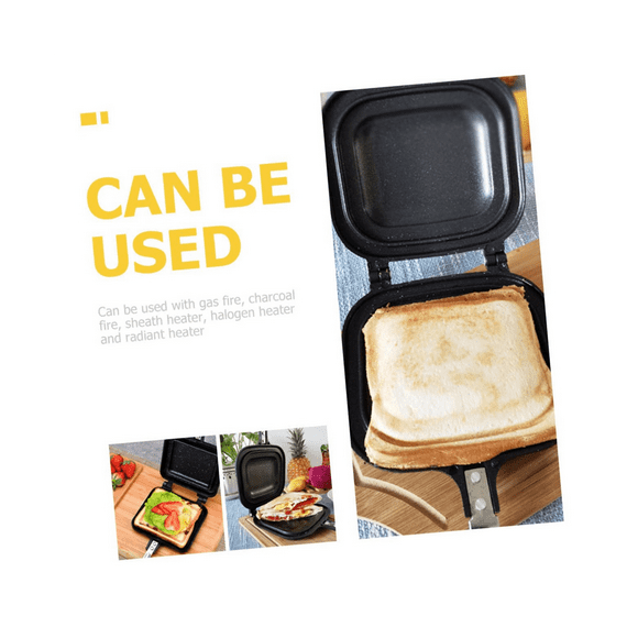 Sandwich Skillet Bread Loaf Pans for Baking Egg Cookers Cookware Double Pie Iron Toaster Sandwich Maker