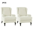 thumbnail image 4 of fastboy 2x Elastic Sofa Cover Effective Protection And Not Easy To Wrinkle Soft Comfortable Armchair Cover white, 4 of 6