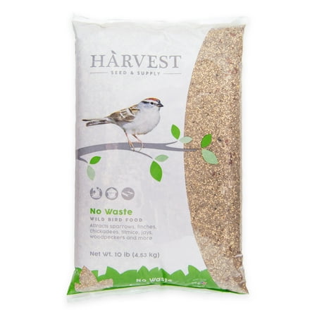 (DISCOUNTED 2 pack) Harvest Seed & Supply No Waste Wild Bird Food, 10 (Best Way To Store Bird Seed)