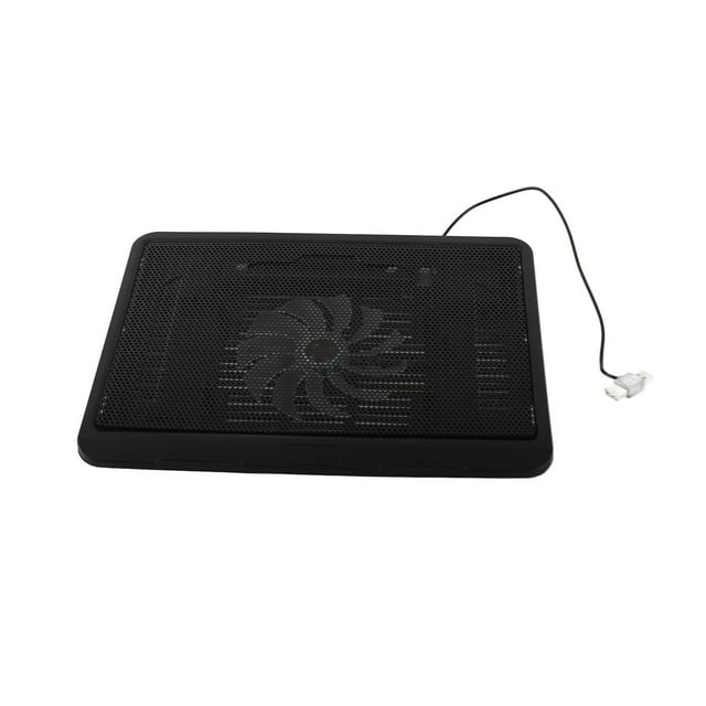 Base de refrigeración para portátil con ventilador grande y base USB para portátiles de 14" o menos, color negro