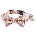 thumbnail image 1 of Collar De Gato Con Pajarita Y Campana, Collares Florales Clásicos Para Gatitos Con Pajarita Extraíble, Collar Ajustable Para Gatito, Cachorro, Perros Pequeños seitruly PT002755-05, 1 of 6