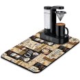 thumbnail image 1 of Fun Coffee Mat 23inx15in,Coffee Bar Mat for Countertops,Absorbent Hide Stain Anti-Slip Coffee Bar Accessories Fit Under Coffee Machine Mat,dish Drying Mats for Kitchen, 1 of 5