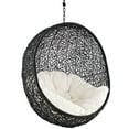 thumbnail image 4 of Hawthorne Collection Patio Swing Chair in Espresso and White, 4 of 4
