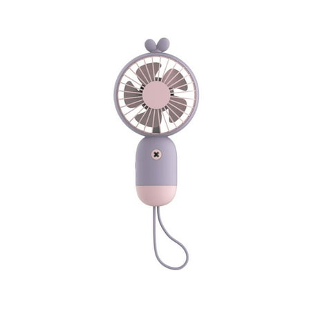 

Ausyst Portable Fan Cute Fan Creative Handheld With Lanyard Mini Fan Convenient USB Small Fan Summer Clearance