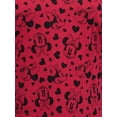 thumbnail image 3 of Women's Plus Size Minnie Mouse T-Shirt Hearts All-Over Hearts Print Red Tee, 3 of 8