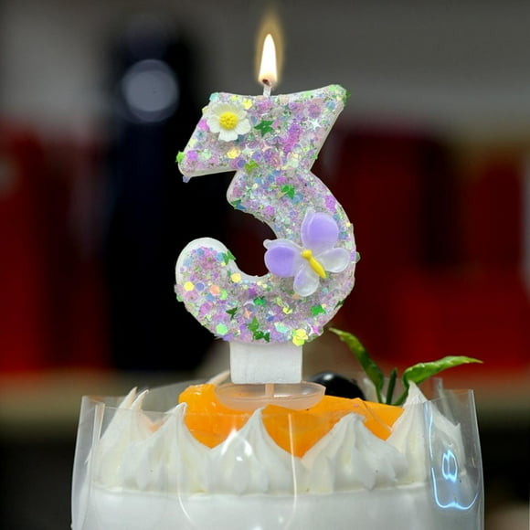 Feltree Digital Birthday Candle Cake Decoration First Birthday Celebration Party Candle Flower