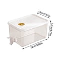 thumbnail image 3 of Leak Proof Refrigerator Beverage Dispenser With Secure Locking Lid And Spigot For Cold Drinks Juice Iced, 3 of 5