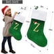 thumbnail image 3 of HOME'S FRIEND Christmas Stockings with Letters, 18 Inch Plush Monogram Christmas Stockings,Name Initial Large Embroidered Stockings,Christmas Tree Dec, 3 of 5