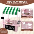 thumbnail image 4 of Outdoor Mud Kitchen with BBQ Toys, Kids Playhouse Role Play Set for Toddlers Ages 3-8, Pink, Backyard Kitchen with Grill, Stove & Accessories for Boys & Girls, 4 of 4