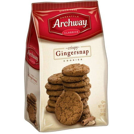 (3 Pack) Archway Crispy Gingersnap Cookies, 12 Oz