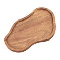 thumbnail image 2 of Fancyes Acacia Wood Serving Tray Sushi Plate Food Dish Cake Appetizer Plate Rustic Cheese Board Kitchen Fruit Plate Board A, 2 of 8