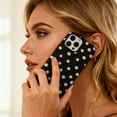thumbnail image 3 of Compatible with iPhone 11 Pro Max Case with Cute Fashion Polka Dot Aesthetics Design Simple Case for Soft TPU Slim Protection Case for iPhone 11 Pro Max-Black, 3 of 8