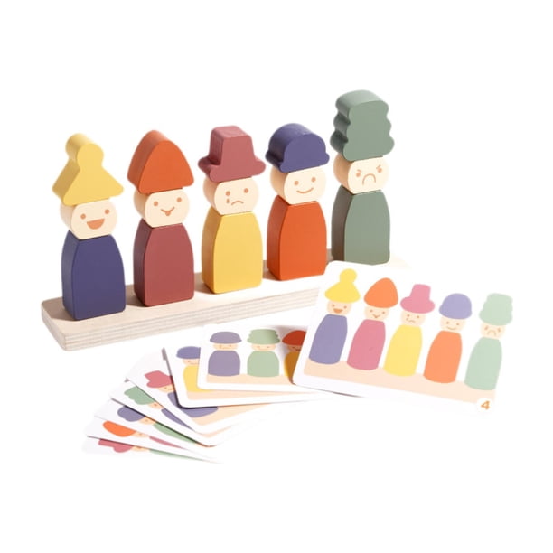 Juego de Apilamiento, Juego de Clasificación Y Apilamiento Por Colores, Juguete Educativo Que Promueve El Desarrollo de Niños en Edad Preescolar, para
