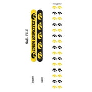 Bundle 2 Items: University of Iowa Nail File and Nail Sticker Decals