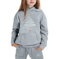 thumbnail image 4 of Girls Christmas Outfit Set - Lined Hoodie and Jogger Pants, Warm Winter Tracksuit for Kids, Cozy Holiday Printed Sweatshirt and Pants Set, 4 of 6